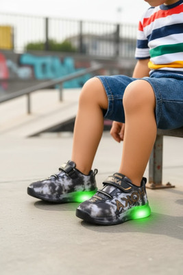 ZNSROYAL Boys & Girls Velcro Sneakers(Dark Green, 2.5 -3 YEARS)