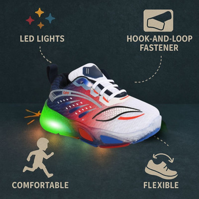 JOSMOS Boys & Girls Lace Walking Shoes(Red, 7-8 YEARS)