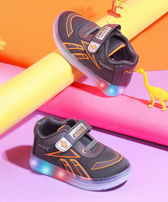 kats Boys & Girls Velcro Sneakers(Grey, 3-3.5 YEARS)