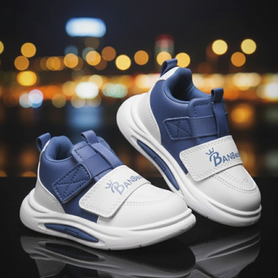 BOOMER CUBS Boys & Girls Velcro Sneakers(Blue, 10-12 Years)