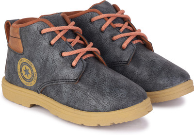 Pennen Boys Lace Loafers(Grey)