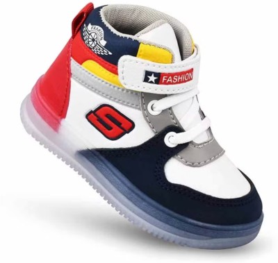 Balakplus Boys & Girls Velcro Sneakers(Red, 2.5-3 Years)