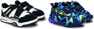 gigahertz Boys & Girls Drawstring Sneakers(Dark Blue)