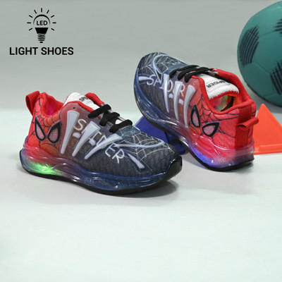 Birde Boys & Girls Lace Walking Shoes(Black, 7.5-8 YEARS)