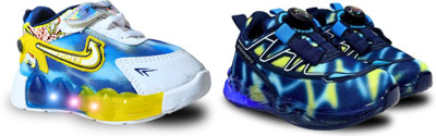 gigahertz Boys & Girls Drawstring Sneakers(Dark Blue)