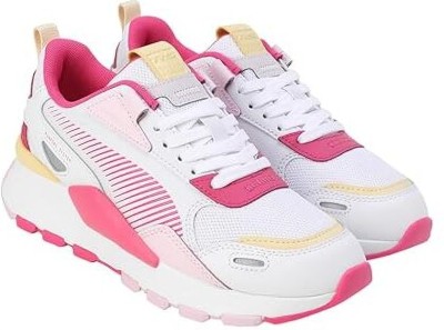 PUMA Boys & Girls Lace Sneakers(White)