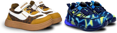 gigahertz Boys & Girls Drawstring Sneakers(Dark Blue)