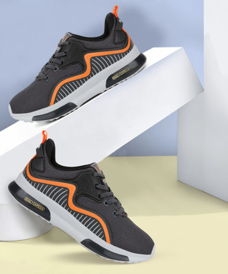 CAMPUS Boys & Girls Lace Running Shoes(Grey, 8 - 9 Years)
