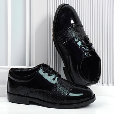 European Boys Lace Derby Shoes(Black)