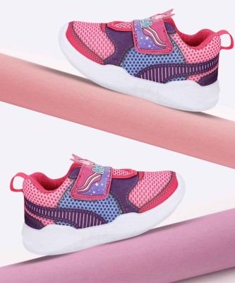 NEOBABY Boys & Girls Velcro Running Shoes(Pink)