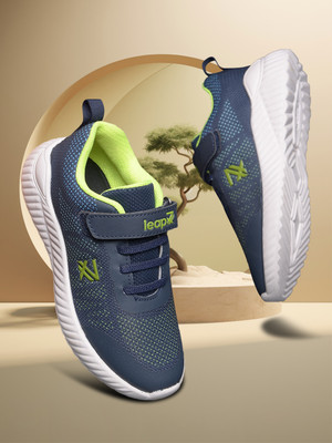 LIBERTY Boys & Girls Velcro Running Shoes(Blue, 3.5-4)