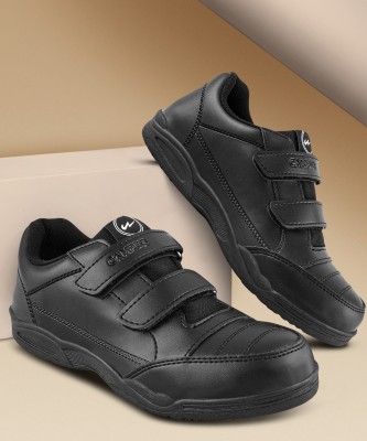 CAMPUS Boys & Girls Velcro Walking Shoes(Black)