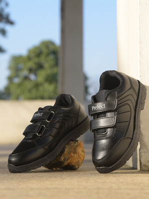 LIBERTY Boys & Girls Velcro School Shoes(Black, 5-6 Years)