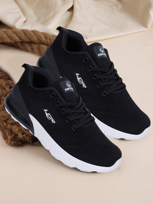 LANCER Boys & Girls Lace Running Shoes(Black, 12-13 Years)