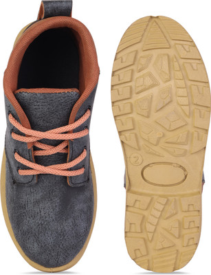 DRACKFOOT Boys Lace Loafers(Grey)