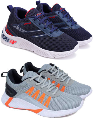 BERSACHE Boys Lace Running Shoes(Multicolor, 9.5-10 Year)