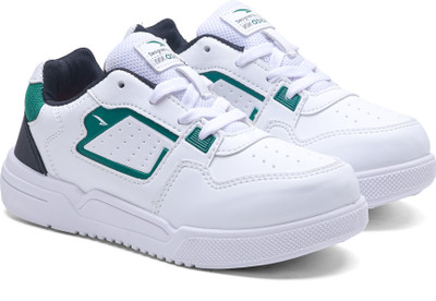 asian Boys Lace Sneakers(White, 9-10 Years)