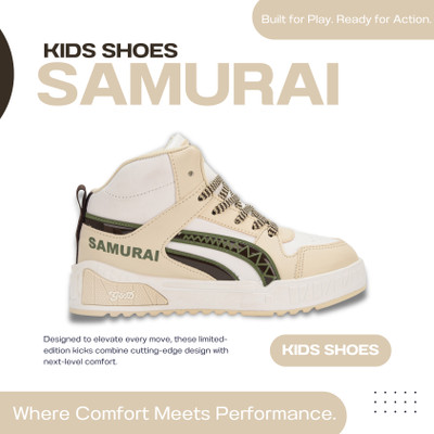 G&D Boys & Girls Lace Sneakers(Beige, 8-9 Years)