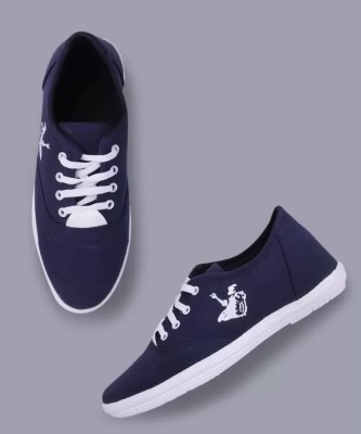 KANEGGYE Everyday Casual Sneakers - Versatile and Trendy Canvas Shoes For Men(Navy , 6)