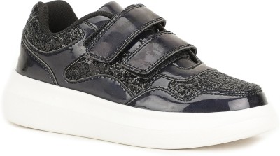 Bubblegummers Boys Velcro Sneakers(Black)