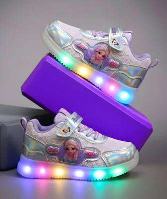 HOOH - Now comfort in fashion Barbie Girls Velcro Dancing Shoes(Multicolor, 5-5.5 Years)