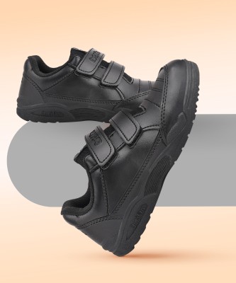 CAMPUS Boys & Girls Velcro Running Shoes(Black)