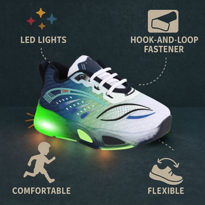 JOSMOS Boys & Girls Lace Walking Shoes(Green, 3.3.5 YEARS)