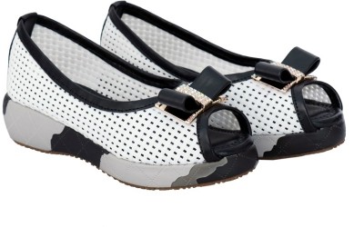 SIMATA Girls Slip on Ballerinas(Multicolor, 5-6 Years)