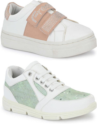 Fresh1947Feet Boys & Girls Lace Sneakers(White)