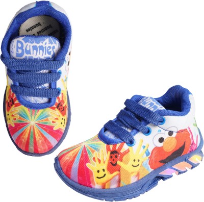 BUNNIES Boys & Girls Lace Walking Shoes(Blue)
