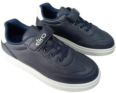 ELKO Boys & Girls Velcro Walking Shoes(Blue, 5-6 Years)