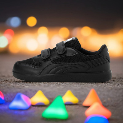 PUMA Boys & Girls Velcro Sneakers(Black, 5 - 6 Years)
