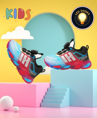 jootiyapa Boys & Girls Lace Sneakers(Multicolor, 7-8-YEARS)