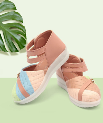 Freeplay Girls Velcro Ballerinas(Multicolor, 4.5-5Y)
