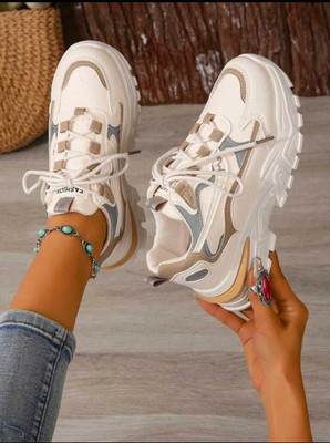 T-ROCK Sneakers For Women(Gold , 3)