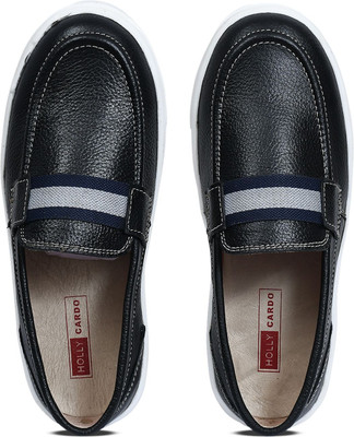 Holly Cardo Boys Drawstring Loafers(Brown, 4-5 Years Age)