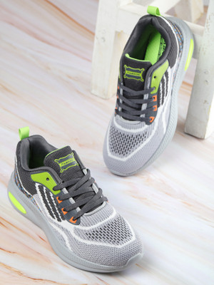 Abros Boys Lace Running Shoes(Grey, 9-10Y)