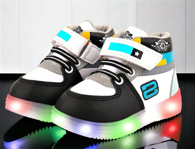BALAKPLUS Boys & Girls Velcro Sneakers(Green, 6-7 Years)