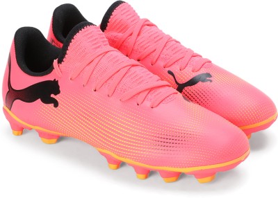 PUMA Boys & Girls Lace Football Shoes(Pink, 4 - 5 Years)