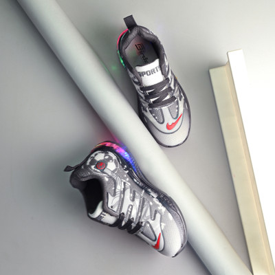 Birde Boys & Girls Lace Walking Shoes(Grey, 7.5-8 YEARS)