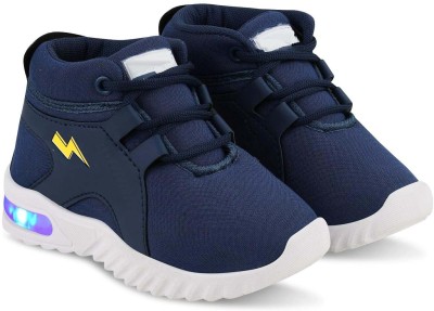 kitto Boys & Girls Lace Running Shoes(Dark Blue, 3.5-4 Years)