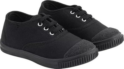ABLESTEP Boys Lace School Shoes(Black, 7.5-8 Year)