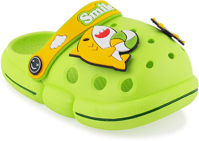 PASSION PETALS Boys & Girls Slip-on Clogs(Green , 3-3.5Years)