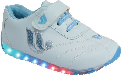 LNG Lifestyle Boys & Girls Velcro Dancing Shoes(Light Blue)