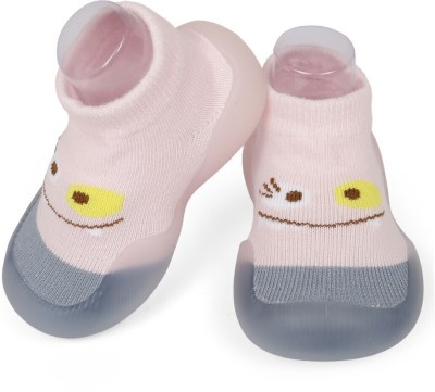 Baby Moo Boys & Girls Slip on Walking Shoes(Pink, 0-6M)