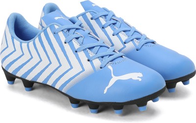 PUMA TACTO II FG/AG Jr Boys & Girls Lace Football Shoes(Blue)