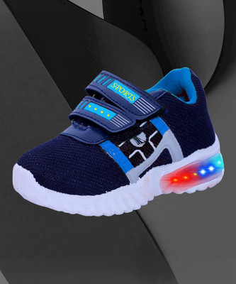 DEE GEE Boys & Girls Velcro Running Shoes(Blue, 4.4.5 YEARS)