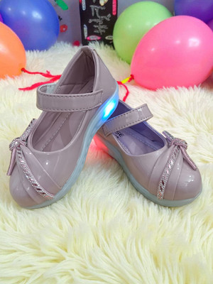Zuvio Footwear Girls Velcro Ballerinas(Purple, 4.5-5 Years)