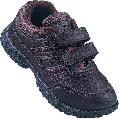 Titas Boys Velcro Sneakers(Brown)