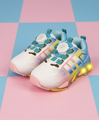 jootiyapa Boys & Girls Lace Sneakers(Pink, 7-8-YEARS)
